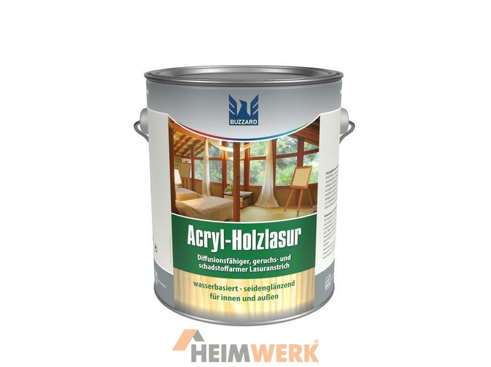 Acryl Holzlasur Nussbaum Seidengl Nzend