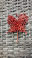 Stecker Schmetterling rot Grlimmer 13x12x22cm