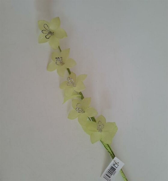 Lilie Acryl 68cm 3Farben creme,lila,grün