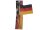 Tischflagge Deutschland 32x32cm