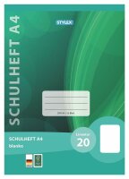 Schulheft A4 Lineatur 20 blanko 16 Blatt