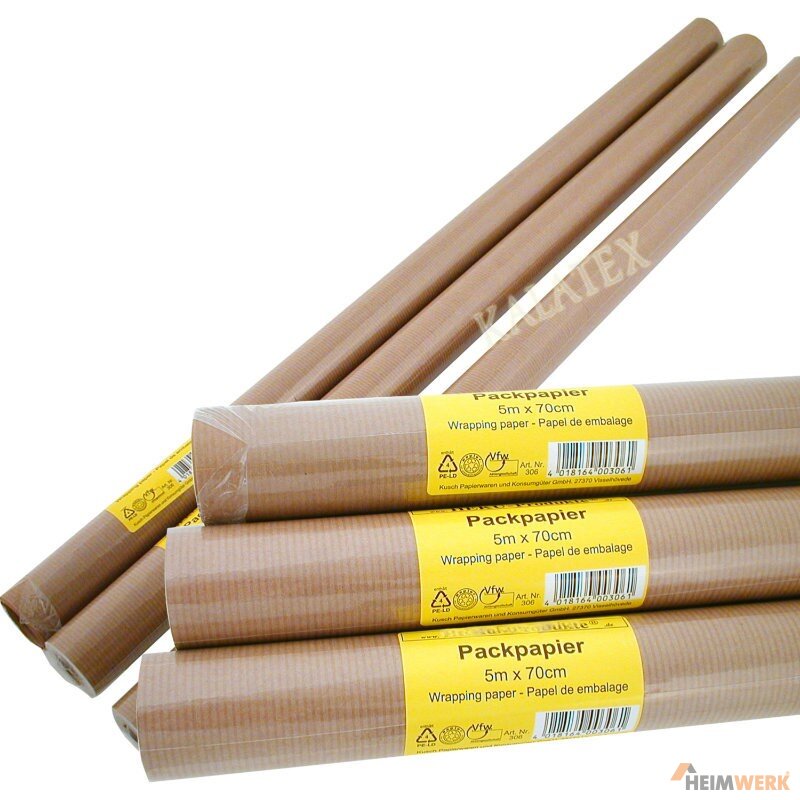 Braunes Packpapier Rolle – 38,1 Cm X 11,6 M, Recyceltes Kraftpapier Für Umzug, Geschenke & Basteln