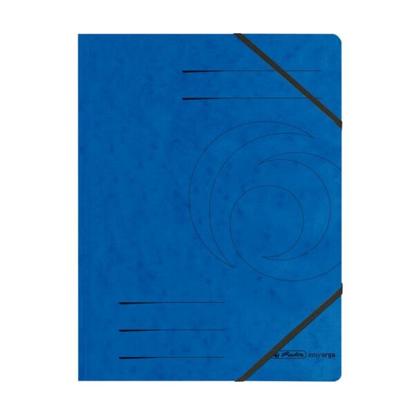 Eckspanner-Mappe blau A4 Karton