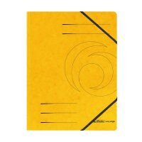Eckspanner-Mappe gelb A4 Karton