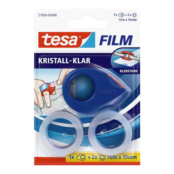 tesafilm Mini Abroller + 2 Rollen 10mx19mm