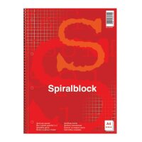 Spiralblock A4 80Bl.kar.R NN