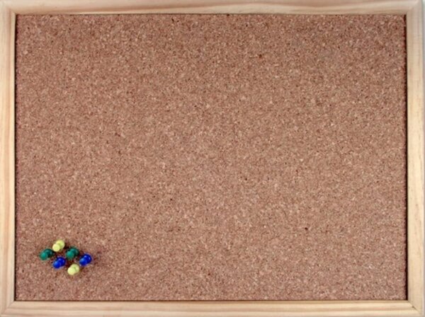 Pinnwand 30x40cm Kork Holzrahmen