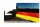 Balkonsichtschutz 300x90 cm Deutschland Fahne 3m Balkonblende Sichtschutz WM EM