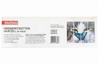 Ordneretiketten für 12 Ordner 36-tlg. Motiv Katze...