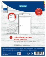 Luftpolstertaschen 2er Gr.13 sk weiß C,150x220mm innen