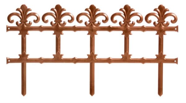 Gartenzaun 3,7m terracotta