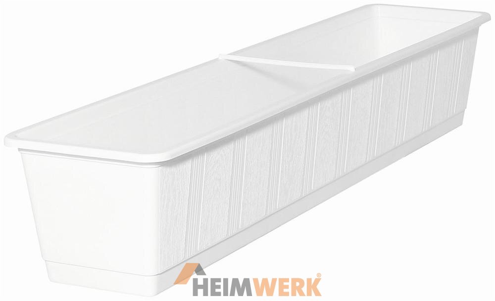 Blumenkasten Standard ca. 80cm weiß Klassisches Pflanzgefäß