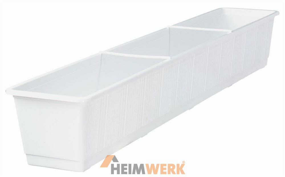 Blumenkasten Standard ca. 100cm weiß Vielseitiges Pflanzgefäß
