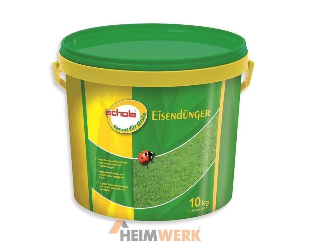 Eisendünger 10kg Tiefgrüner Rasen und gesunde Pflanzen