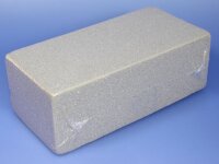 Steckschaum/Trockenziegel für Trockenblumen 23x11x7,5cm grau 52g