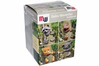 Baumtiere 4tlg. sortiert Polyresin Waschbär, Eichhörnchen, Katze, Koalabär (zufällige Auwsahl)