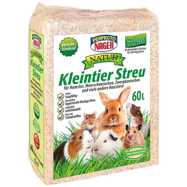 Perfecto Nager Kleintierstreu 60 Liter