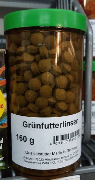 Grünfutterlinsen 160g Dose