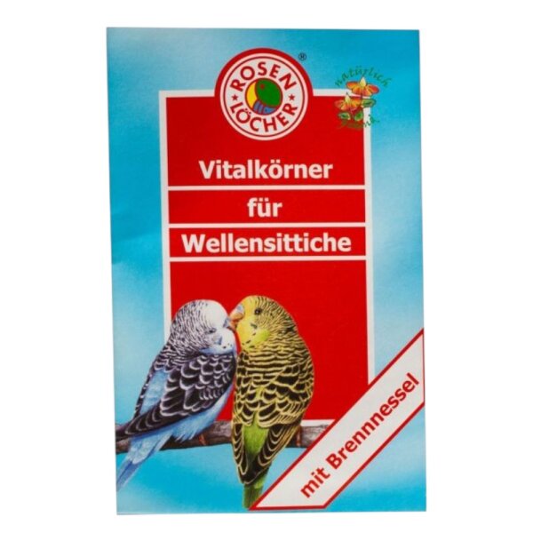 Vitalkörner 20g Ergänzungsfutter für Wellensittiche ROSENLÖCHER
