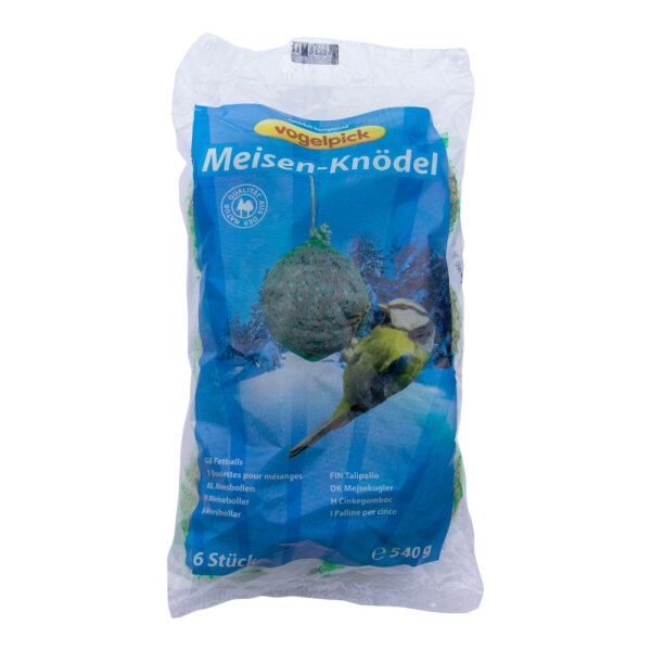 Meisenknödel 6er/540g mit Netz Vogelpick