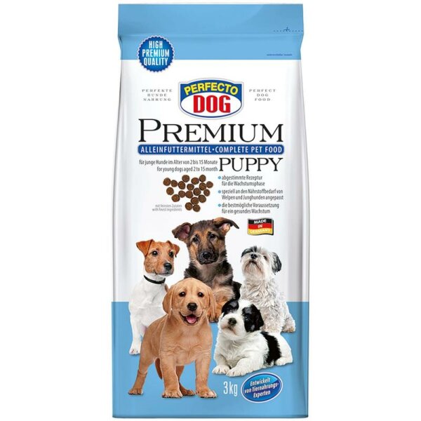 Perfecto Dog Puppy Hunde-Welpenfutter 3kg