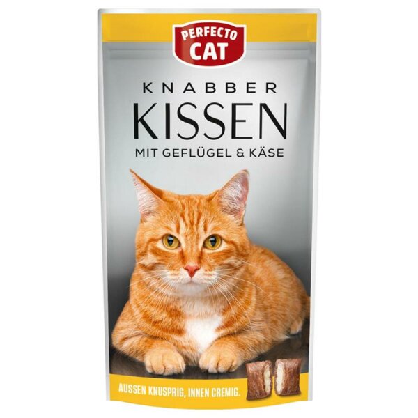 Perfecto Cat Feine Knabber Kissen mit Käse 50g