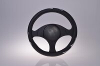 Lenkradüberzug schwarz-silber