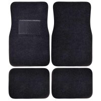 Autoteppich-Set 4tlg. anthrazit mit schwarzem Rand...