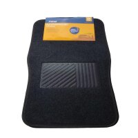 Autoteppich-Set 4tlg. anthrazit mit schwarzem Rand 68x44/44x33cm FILMER