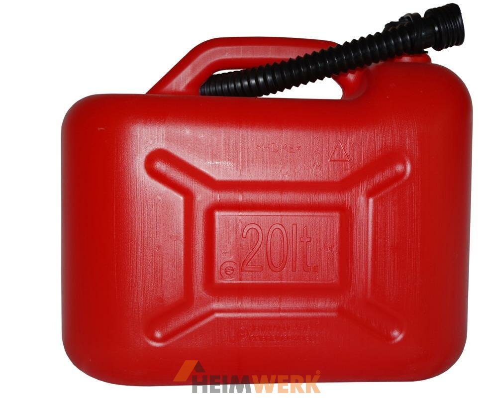 Benzinkanister 20l rot - Kunststoff