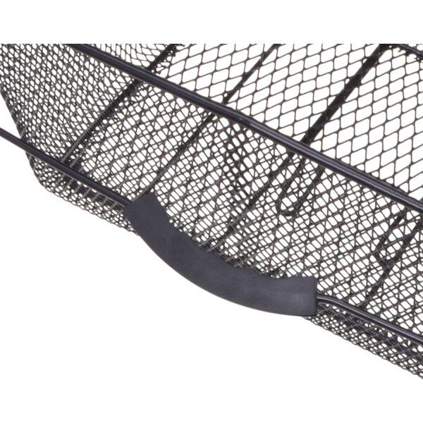 Fahrradkorb De Luxe schwarz 405x300x180mm 22 Liter Gepäckträgermontage