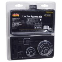 Lochsägensatz 11-tlg. (19-64mm) + Aufnahmeschraube...