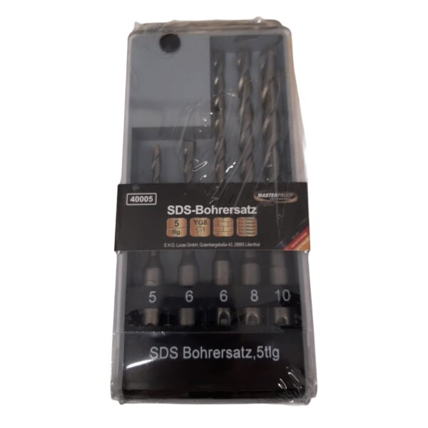 SDS Bohrersatz 5-tlg. 5-6x100mm, 6-8-10x160mm MASTERPROOF