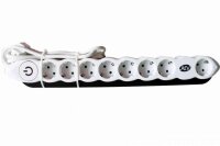 Steckdosenleiste 8-fach mit Energieanzeige 8er mit...