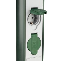 GC Zeitschaltuhr-Steckdose, 10 m Zul. H07RN-F, grün-grau