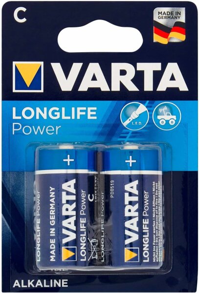 Varta Batterien High Energy Baby R14 C Alkaline 2er