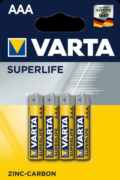 Varta Batterien Micro/AAA/ LR03 Superlife 4er