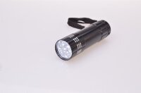 Taschenlampe m.9 LEDs L=9cm