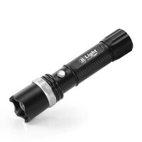 LED-Taschenlampe SWAT 3 Watt CREE LED mit Akkus, Zoom Funktion und SOS Fackel