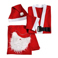 Weihnachtsmannkostüm 5tlg.
