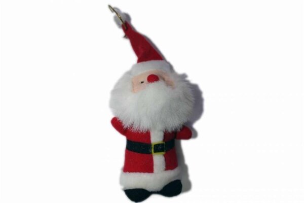 Weihnachtsmann 13cm z.Hängen Plüsch