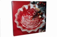 Weihnachtsteller „Silent Night“ Sternform Ø 35,5cm satiniert Stern WALTHER GLAS