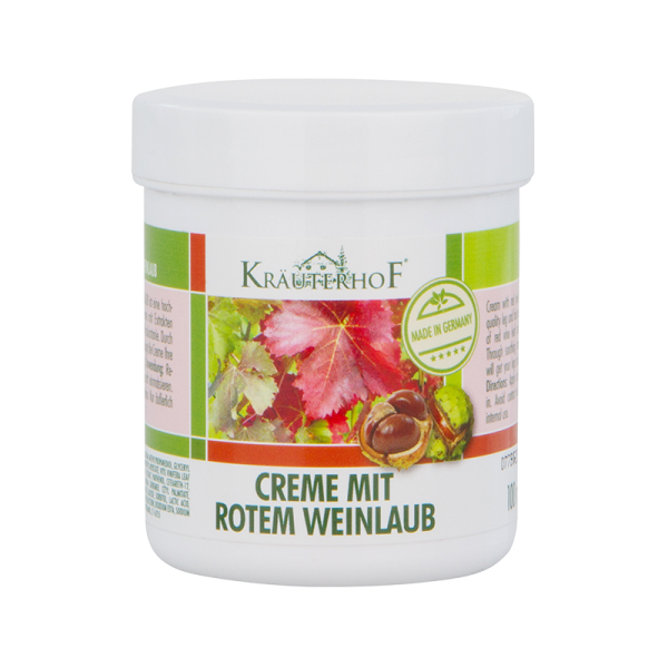 Creme mit Rotem Weinlaub 100ml Dose Kräuterhof