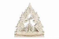 Leuchter 25x26cm LED,Holz