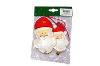 Hänger Santa 2er Set mit Glöckchen PA 2,49