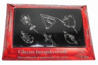 Hängeschmuck,gläsern,6Figuren