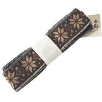 Tischband ca.150cm 4,5cm breit, braun-beige PA 2,99