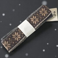 Tischband ca.150cm 4,5cm breit, braun-beige PA 2,99