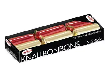 Knallbonbon 2er rot/gold