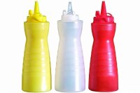 Quetschflasche weiß Ø 8 cm H 24,5 cm 0,7l...